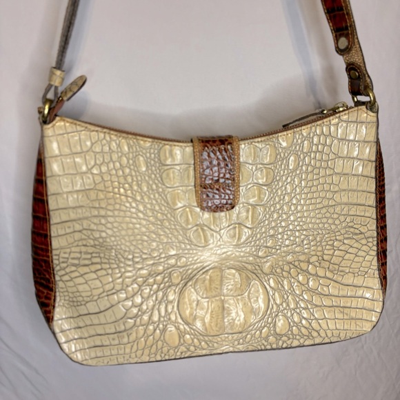 Brahmin tricolor leather handbag. - Picture 4 of 7